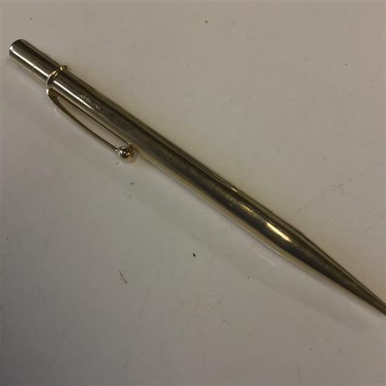 9ct gold propelling pencil